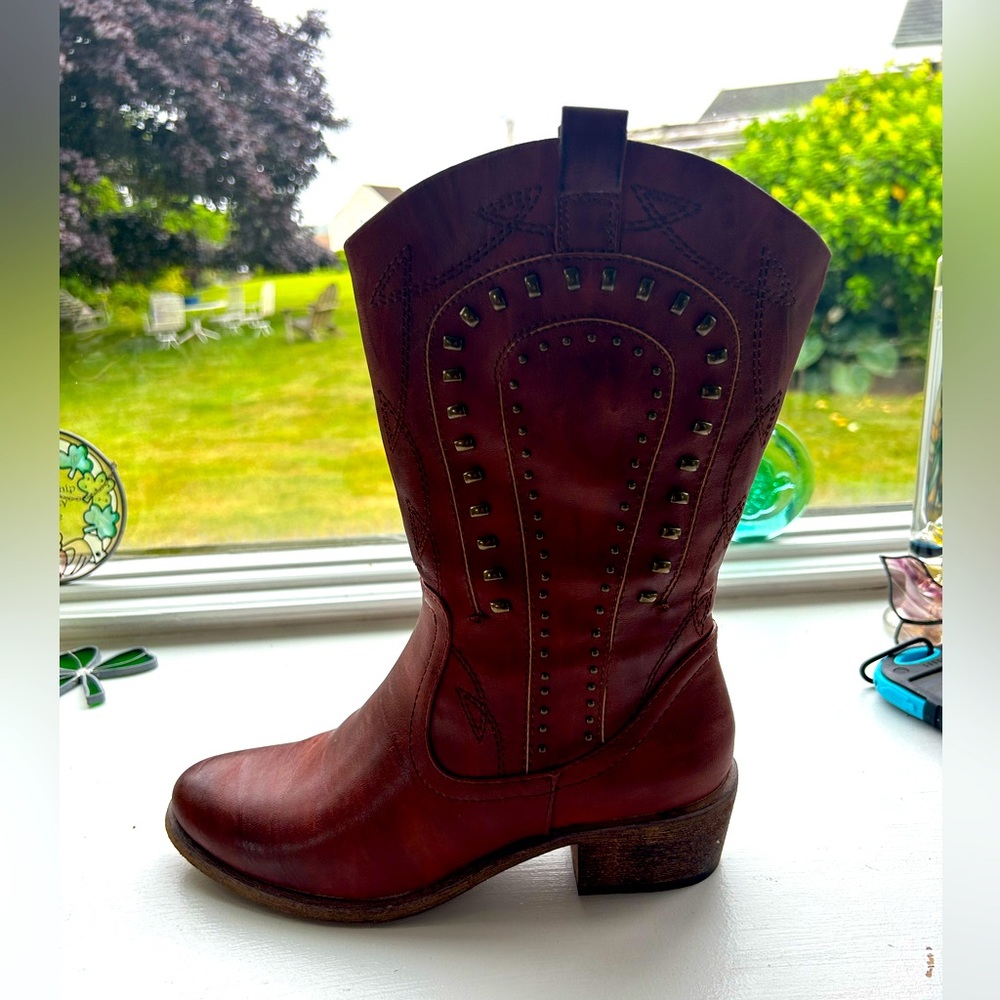 Western Red Cowgirl Boot